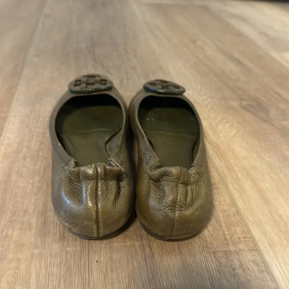 Tory Burch Reva green flats women’s size 8 - Picture 4 of 8